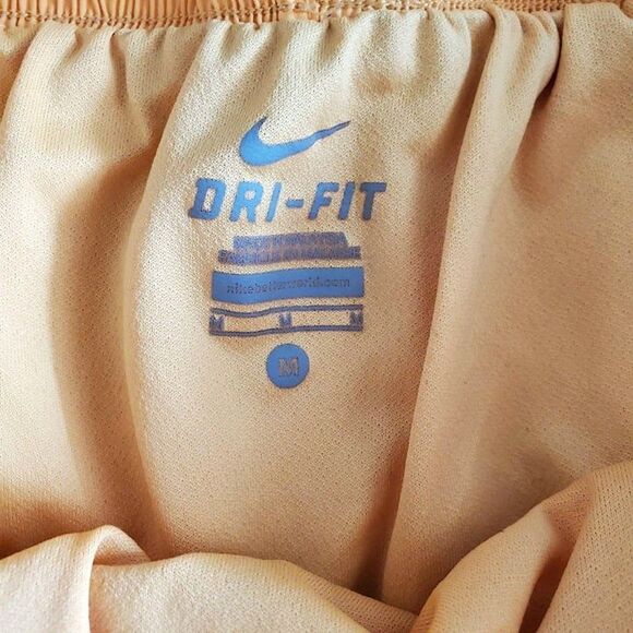 Nike Dri-Fit Womens Shorts Yellow M Running Active Athletic - Picture 2 of 6